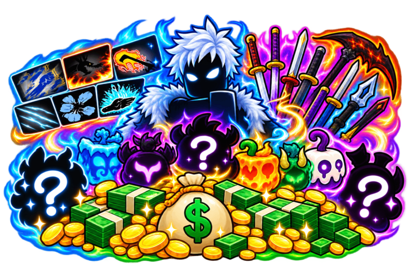 🎰 LVL 2800 + ATÉ 9 ESPADAS LENDÁRIAS DE BÔNUS + MELEE 1-6 + FRUTA + BELLY